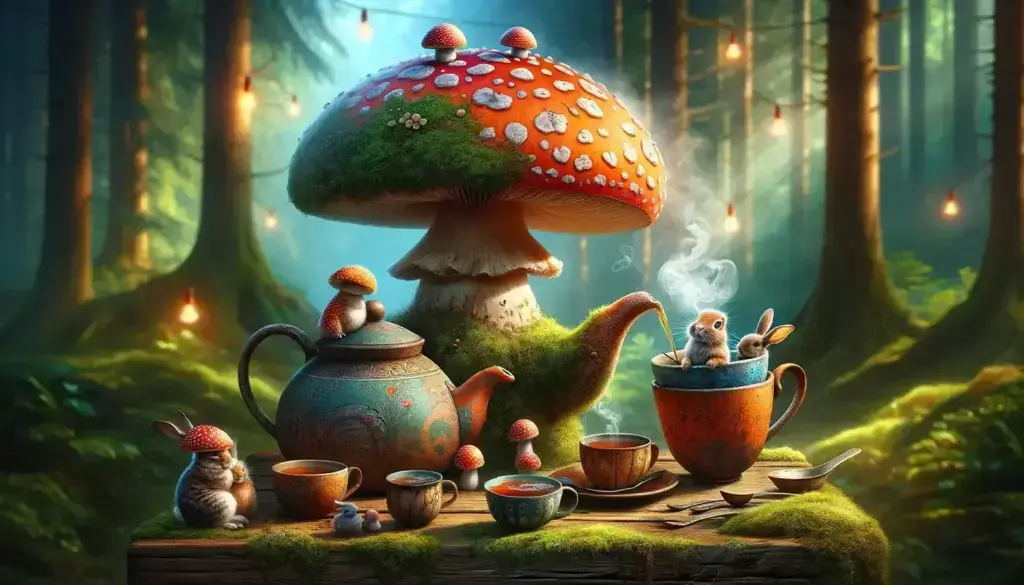 Magic mushroom tea