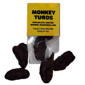 Monkey Turds: Chocolate Coated Psilocybin Banana Marshmallows